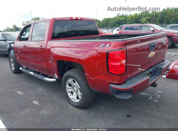 3GCUKREC8JG339685 2018 CHEVROLET SILVERADO Red უკანა მარცხენა