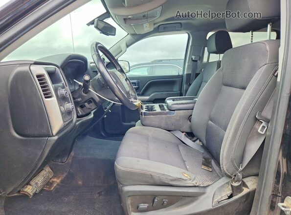 3GCUKREC8JG476139 2018 CHEVROLET SILVERADO Black Front interior view