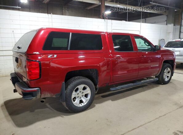 3GCUKREC8JG583370 2018 CHEVROLET SILVERADO Maroon Trasero derecho