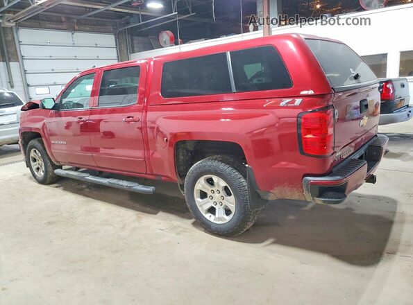 3GCUKREC8JG583370 2018 CHEVROLET SILVERADO Maroon Trasero izquierdo