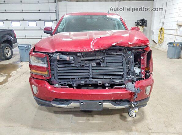 3GCUKREC8JG583370 2018 CHEVROLET SILVERADO Maroon Vista frontal