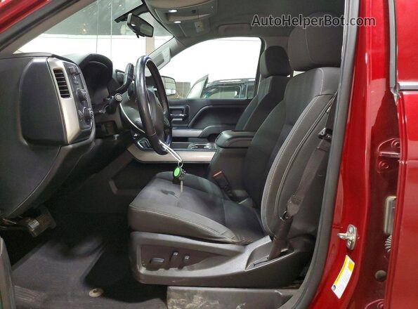 3GCUKREC8JG583370 2018 CHEVROLET SILVERADO Maroon Vista interior delantera