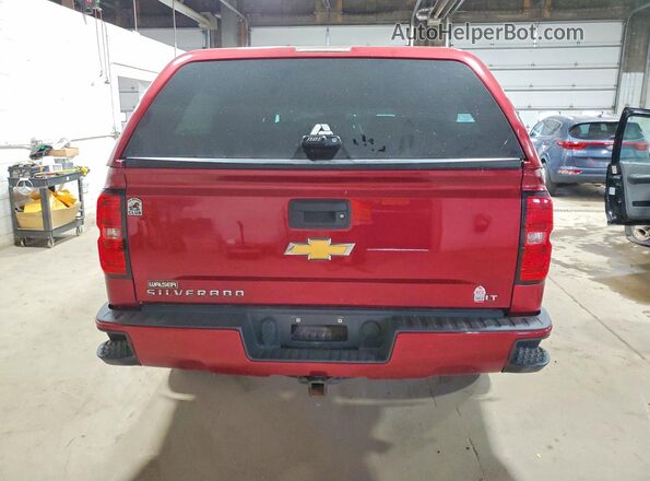3GCUKREC8JG583370 2018 CHEVROLET SILVERADO Maroon Vista trasera