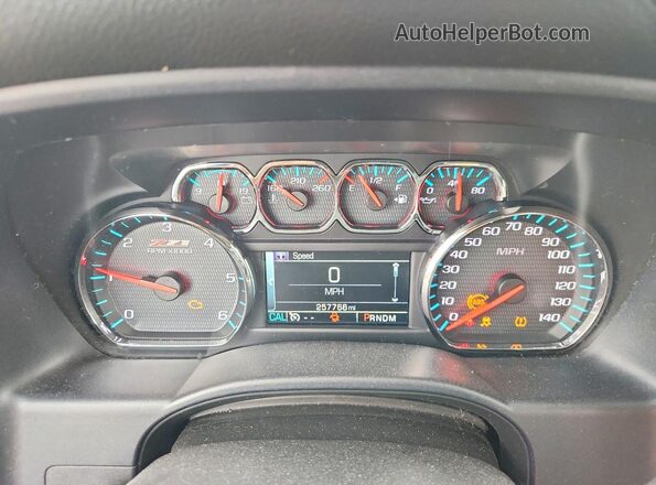 3GCUKREC9GG236090 2016 CHEVROLET SILVERADO Silver ხელსაწყოთა პანელის ხედი