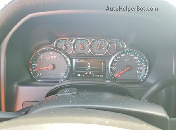 3GCUKREC9GG269140 2016 CHEVROLET SILVERADO Black Widok zestawu wskaźników