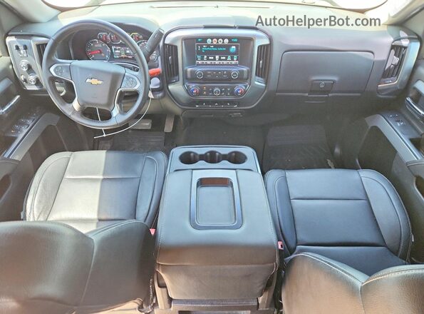 3GCUKREC9HG339768 2017 CHEVROLET SILVERADO Серебряный Вид панели приборов