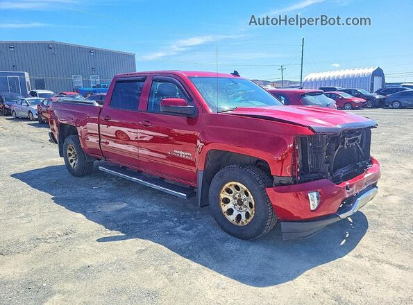 3GCUKREC9JG262258 2018 CHEVROLET SILVERADO Красный Передняя правая четверть