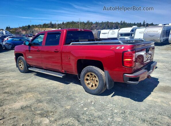 3GCUKREC9JG262258 2018 CHEVROLET SILVERADO Красный Задняя левая четверть