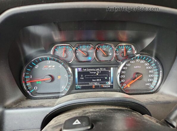 3GCUKRECXGG228838 2016 CHEVROLET SILVERADO Brown ხელსაწყოთა პანელის ხედი