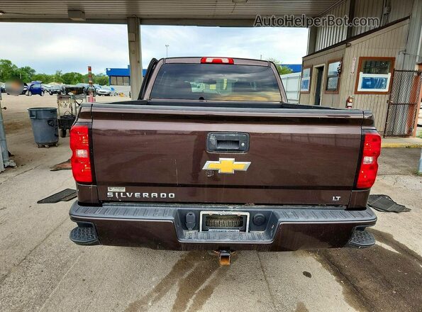 3GCUKRECXGG228838 2016 CHEVROLET SILVERADO Brown უკანა ხედი