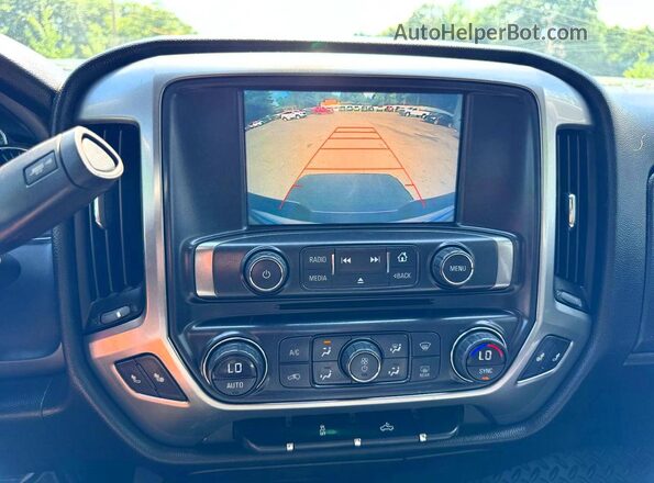 3GCUKRECXGG240147 2016 CHEVROLET SILVERADO Black Вид задньої частини салону