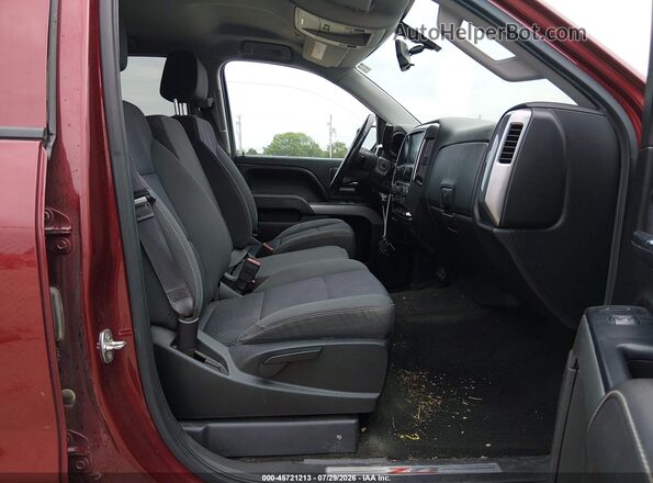 3GCUKRECXHG337883 2017 CHEVROLET SILVERADO Red Вид салону спереду