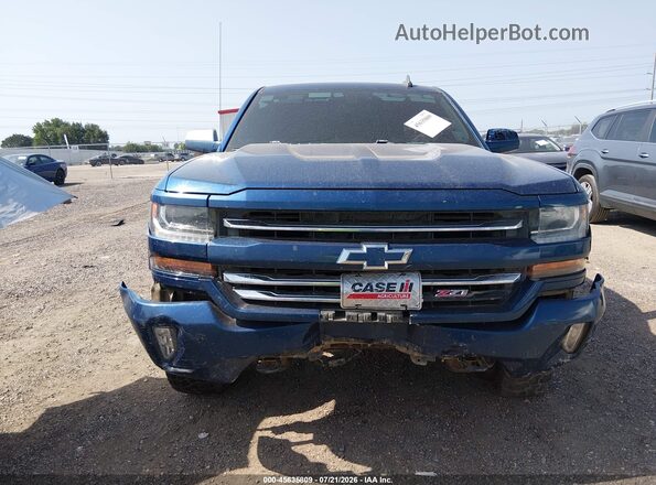 3GCUKRECXHG444495 2017 CHEVROLET SILVERADO Blue Вид щитка приладів