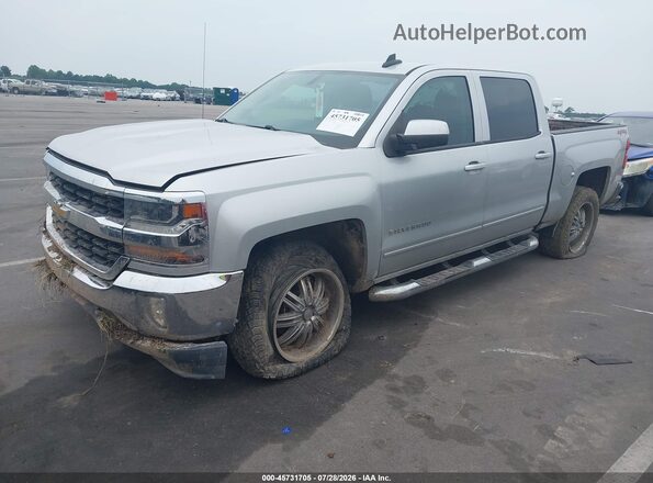 3GCUKRECXJG545834 2018 CHEVROLET SILVERADO Gray წინა მარცხენა ხედი სამი მეოთხედიდან