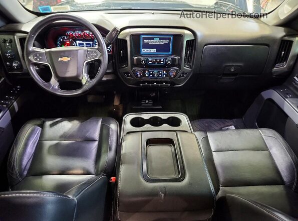 3GCUKRECXJG640779 2018 CHEVROLET SILVERADO Black Widok deski rozdzielczej