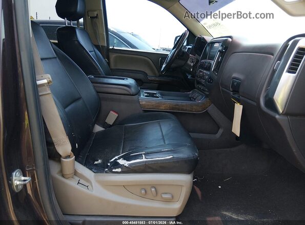 3GCUKREH2GG183695 2016 CHEVROLET SILVERADO Brown წინა სალონის ხედი