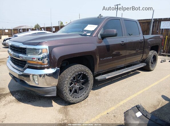 3GCUKREH2GG183695 2016 CHEVROLET SILVERADO Brown წინა მარცხენა ხედი სამი მეოთხედიდან