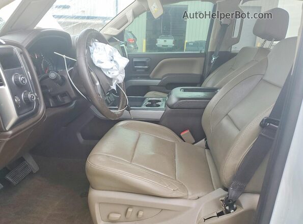 3GCUKSEC2JG157911 2018 CHEVROLET SILVERADO White Vista interior delantera