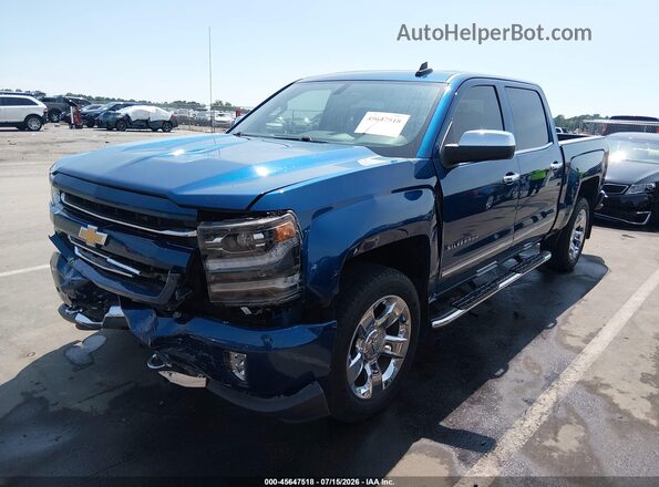3GCUKSEC3JG492384 2018 CHEVROLET SILVERADO Blue Przód lewy