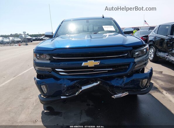 3GCUKSEC3JG492384 2018 CHEVROLET SILVERADO Blue Widok zestawu wskaźników