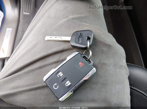 3GCUKSEC3JG492384 2018 CHEVROLET SILVERADO Blue Widok deski rozdzielczej