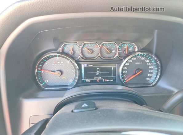 3GCUKSEC4GG276066 2016 CHEVROLET SILVERADO Black Instrument cluster view