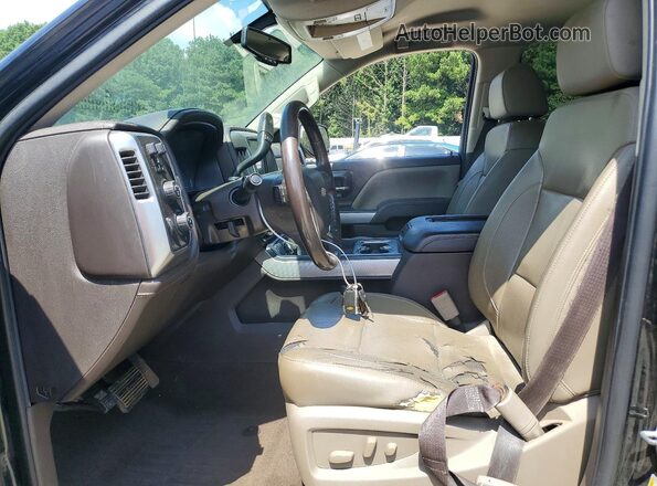 3GCUKSEC4HG346022 2017 CHEVROLET SILVERADO Black Front interior view