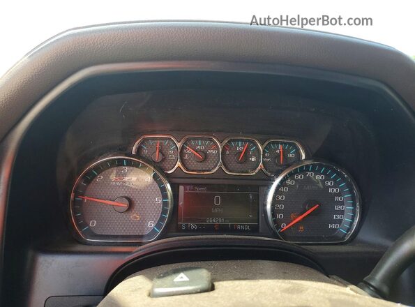 3GCUKSEC4HG346022 2017 CHEVROLET SILVERADO Black Instrument cluster view