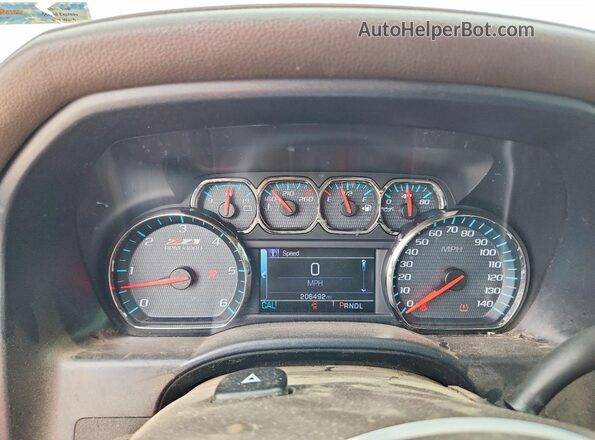 3GCUKSEC4JG373260 2018 CHEVROLET SILVERADO White Instrument cluster view