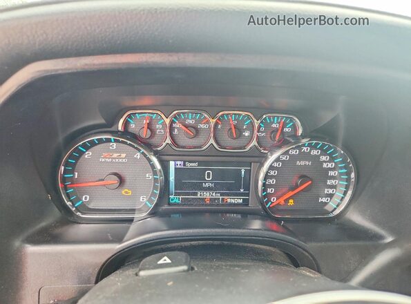 3GCUKSEC7GG231543 2016 CHEVROLET SILVERADO White Вид щитка приладів