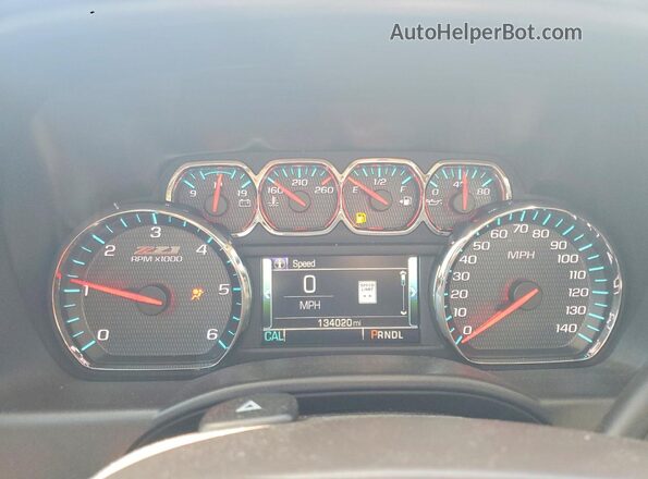 3GCUKSEC7HG273986 2017 CHEVROLET SILVERADO White Вид щитка приладів
