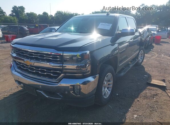 3GCUKSEC7JG284721 2018 CHEVROLET SILVERADO Green წინა მარცხენა ხედი სამი მეოთხედიდან
