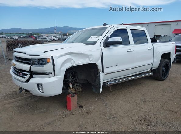 3GCUKSEC7JG628998 2018 CHEVROLET SILVERADO Белый Передняя левая четверть
