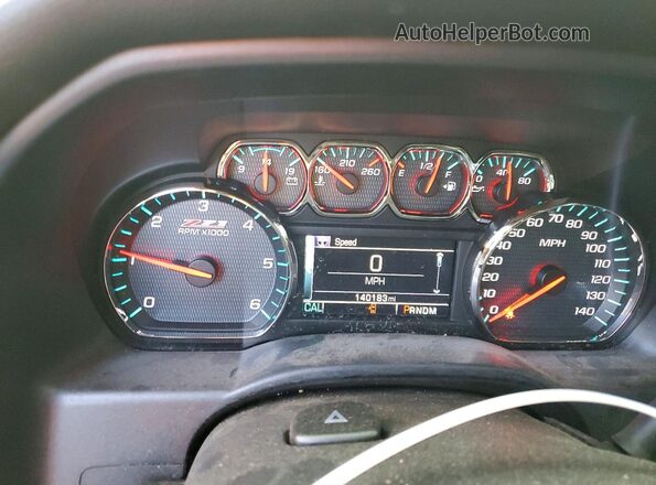3GCUKSEC9GG328968 2016 CHEVROLET SILVERADO Black Vista del cuadro de instrumentos
