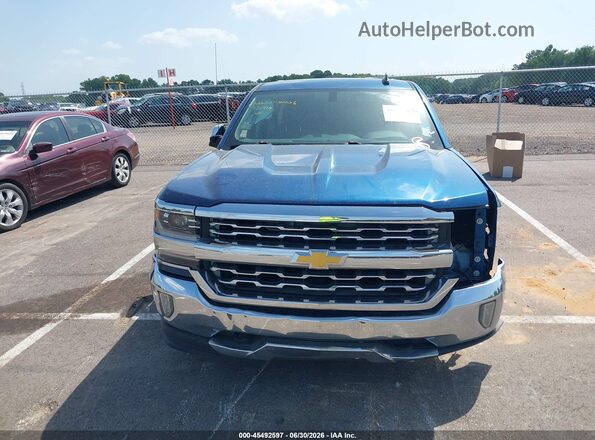 3GCUKSECXHG116419 2017 CHEVROLET SILVERADO Blue Widok deski rozdzielczej