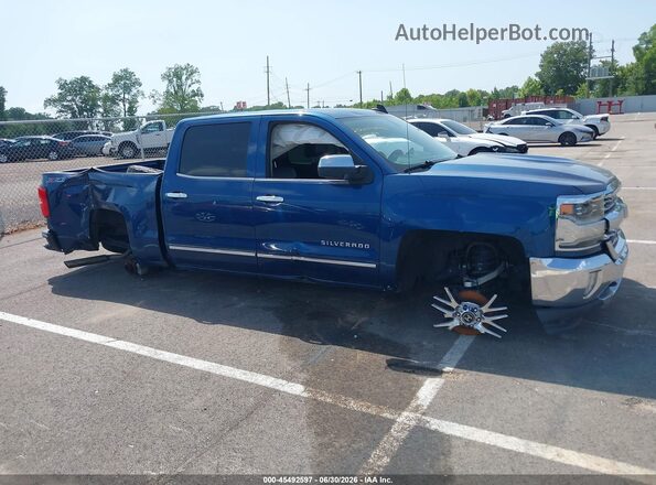 3GCUKSECXHG116419 2017 CHEVROLET SILVERADO Blue Widok zestawu wskaźników