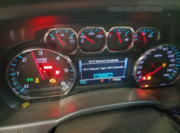 3GCUKSEJ9HG334527 2017 CHEVROLET SILVERADO White Widok zestawu wskaźników