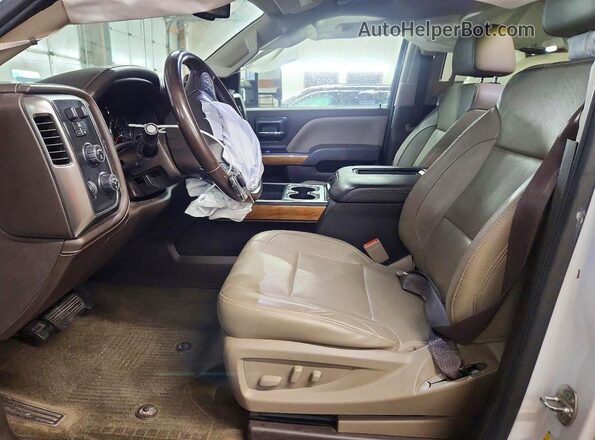 3GCUKSEJXJG169075 2018 CHEVROLET SILVERADO Белый Вид салона спереди