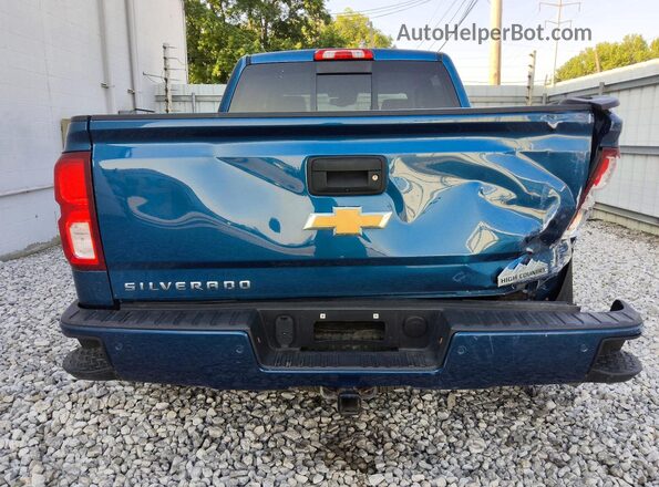 3GCUKTEC0JG257401 2018 CHEVROLET SILVERADO Blue Вид ззаду