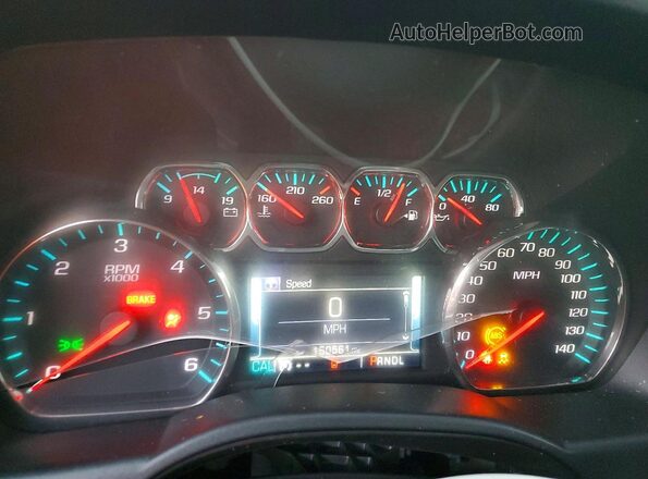 3GCUKTEC2HG192593 2017 CHEVROLET SILVERADO Black Instrument cluster view