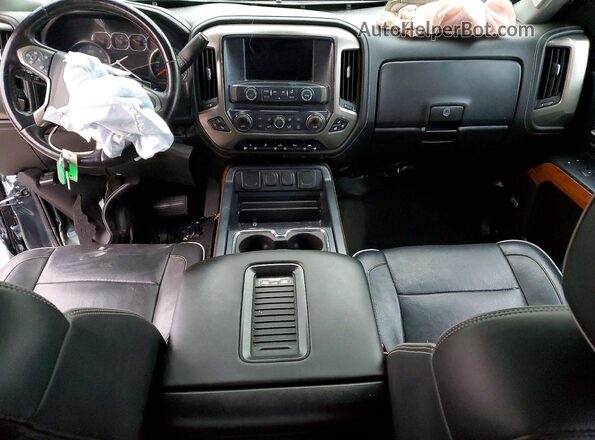 3GCUKTEC2HG192593 2017 CHEVROLET SILVERADO Black Dashboard view