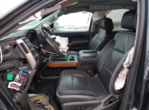 3GCUKTEC2HG192593 2017 CHEVROLET SILVERADO Black Front interior view