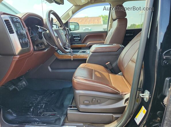 3GCUKTEC4GG236382 2016 CHEVROLET SILVERADO Black Вид салону спереду