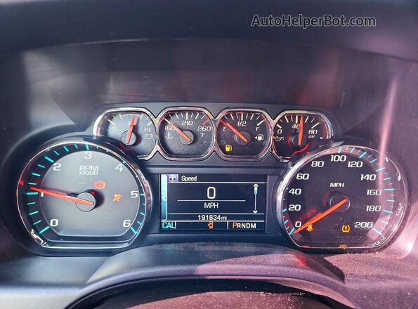 3GCUKTEC5GG281069 2016 CHEVROLET SILVERADO White Սարքավորումների վահանակի տեսք