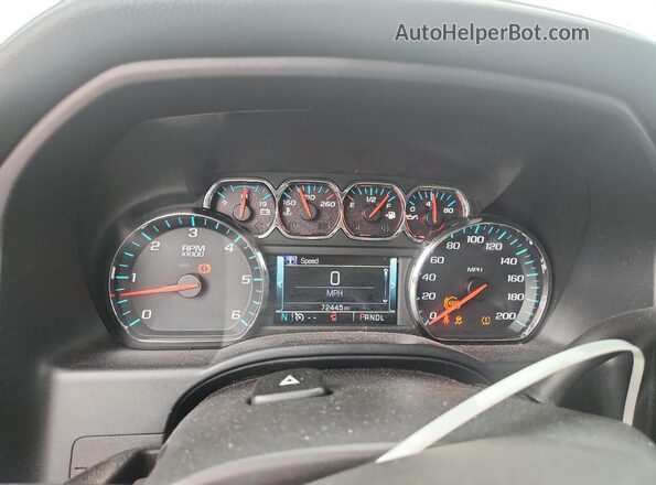 3GCUKTEC6HG258708 2017 CHEVROLET SILVERADO Черный Вид щитка приборов
