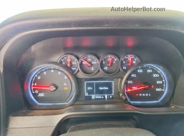 3GCUYAEF3LG233917 2020 CHEVROLET SILVERADO White ხელსაწყოთა პანელის ხედი