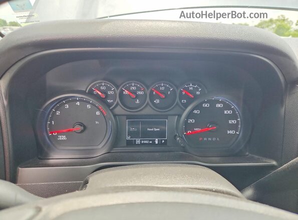 3GCUYBEF1MG140885 2021 CHEVROLET SILVERADO Серый Вид щитка приборов