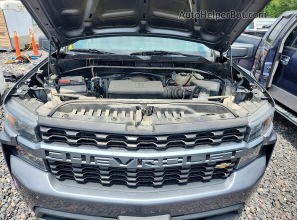 3GCUYBEF1MG140885 2021 CHEVROLET SILVERADO Серый Вид задней части салона