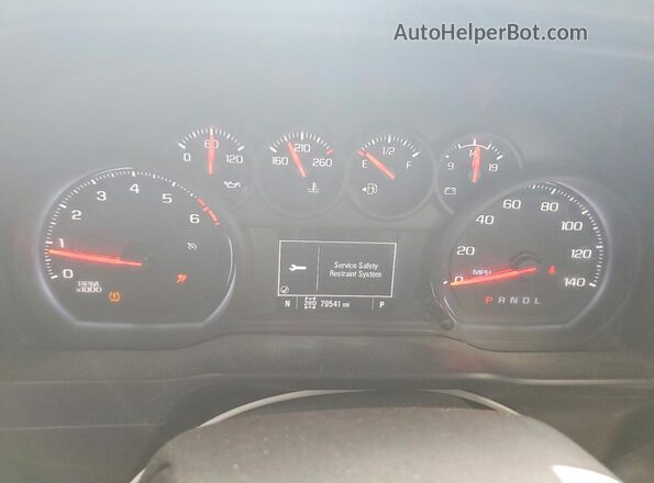 3GCUYBEF2MG147151 2021 CHEVROLET SILVERADO Black Instrument cluster view