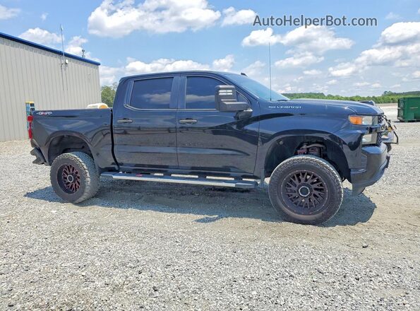 3GCUYBEF6KG700459 2019 CHEVROLET SILVERADO Black Передня права чверть